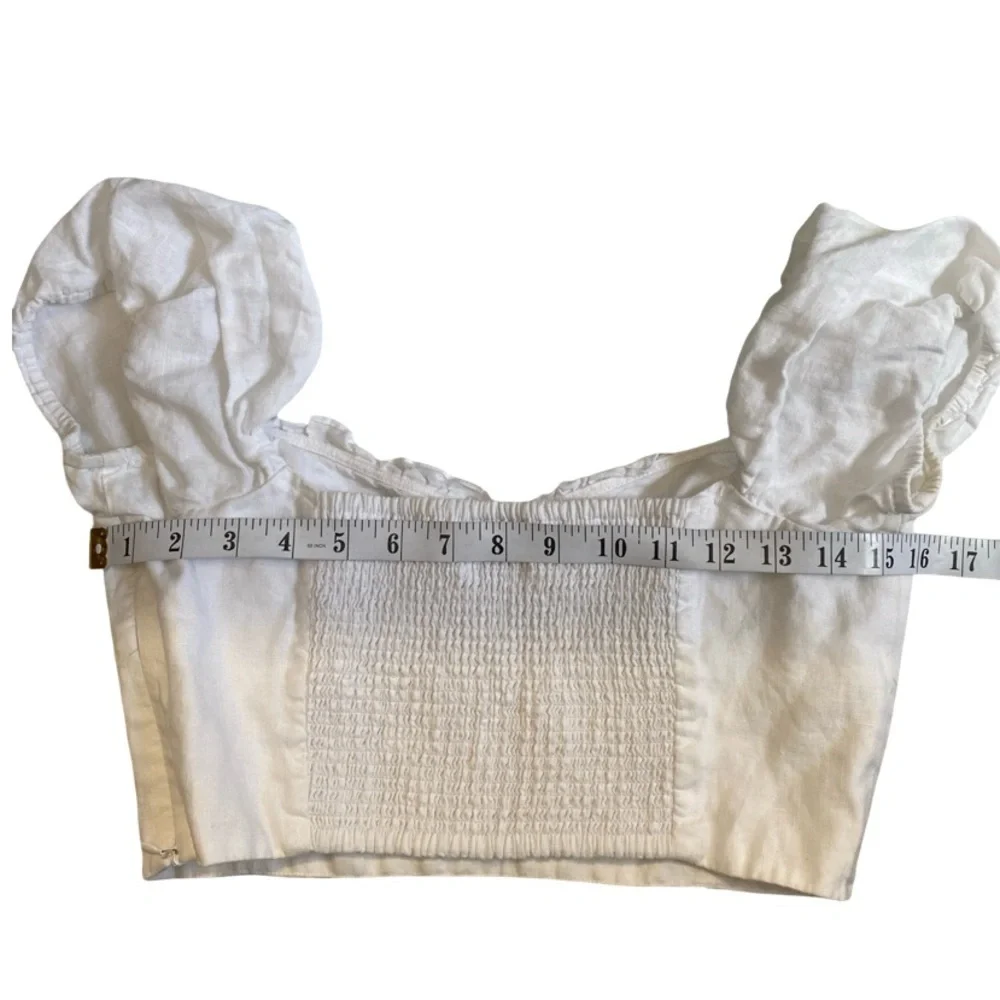 Wilfred Wander Linen Blouse In White Size M - Picture 11 of 12